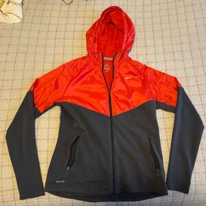 Nike Dri-FIT Red/bright Orange Jacket with Black Accents size L